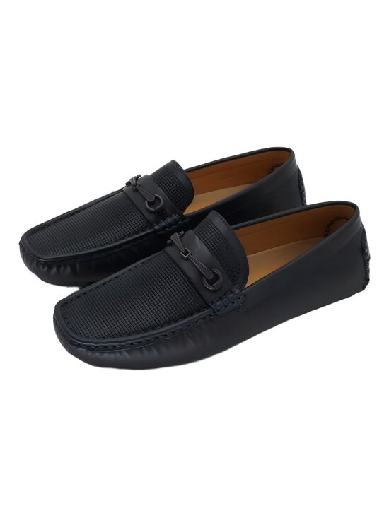 Aston Marc Men\'s Bit Driving Shoes Navy Dark Blue Size 10M